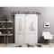 Sartodoors Sliding Closet Barn Bypass Doors 36 x 96in, White Silk W/ Frosted Glass, Sturdy 6.6ft Rails LUCIA8822BBB-WS-3696 - alternate 9